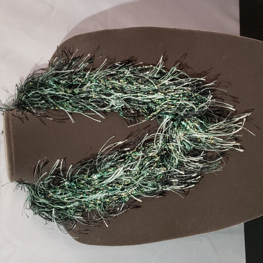 EYELASH NECKLACE HANDMADE 25" L